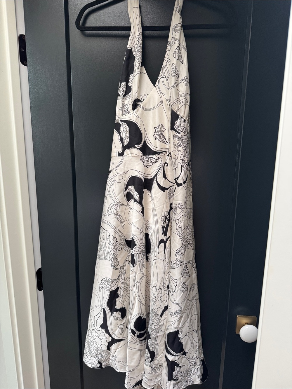 Cute Maggie, London halter silk dress